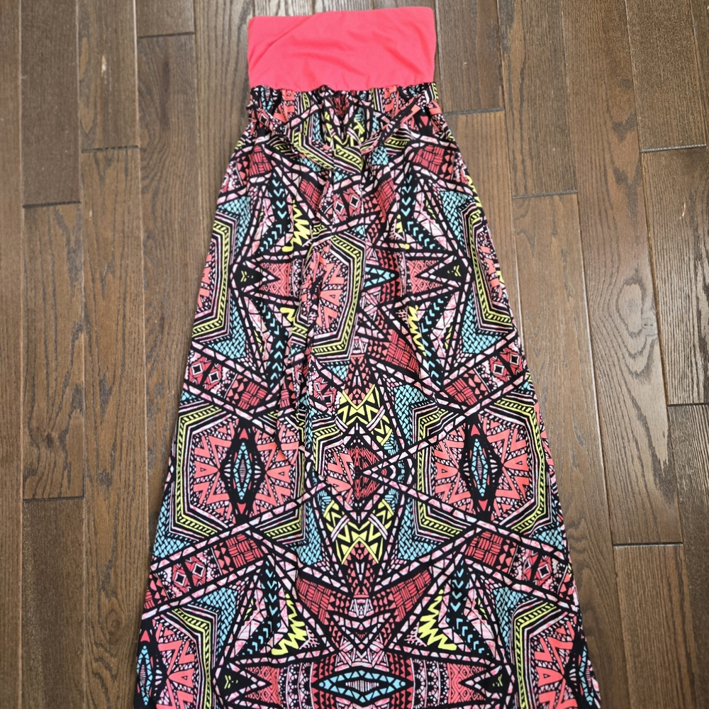 Love, Fire Vibrant Convertible Maxi Skirt
